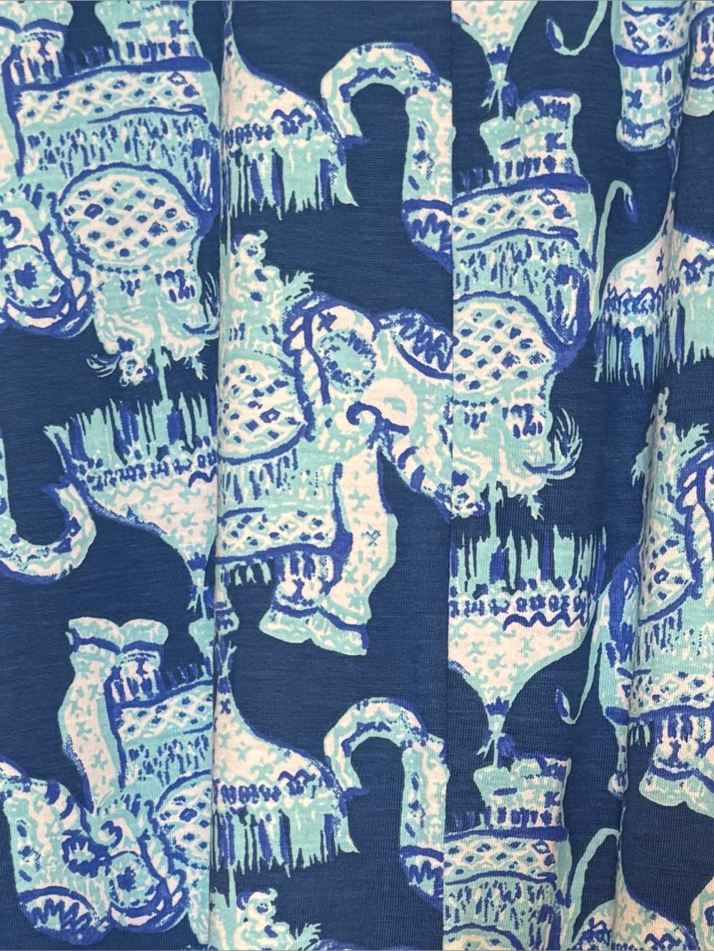 Lilly Pulitzer Blue and Light Blue Printed Elephant Cotton Dress 🐘❤️ - Picture 9 of 16